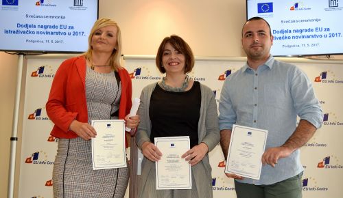 MONTENEGRO: Winners announced at EU Award for Investigative Journalism ceremony