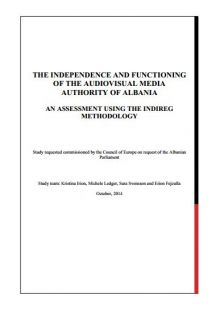 The Independence and Functioning of the Audiovisual Media Authority of Albania