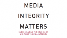 Brochures »Understanding the Meaning of and Risks to Media Integrity«
